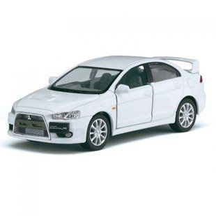 Машинка KINSMART "Mitsubishi Lancer Evolution X" (біла) 41586 фото