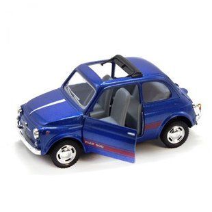 Машинка KINSMART "Fiat 500" (синя) 37552 фото