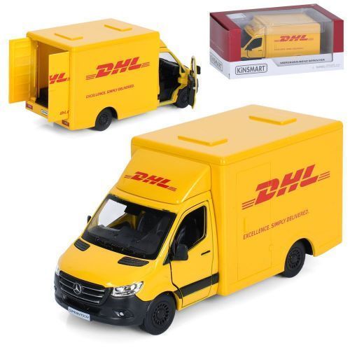 Модель легкова MERCEDES-BENZ Sprinter (DHL Edition 5ʼʼ KT5475W метал.інерц.відкр.дв.кор) 302093 фото